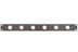 Show details for frontplaat 19inch 1HE-U gaten  6x XLR-D- staal zwart Picture of frontplaat 19inch 1HE-U gaten  6x XLR-D- staal zwart