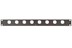 Show details for frontplaat 19inch 1HE-U gaten  8x XLR-D- staal zwart (tbv U-bar) Picture of frontplaat 19inch 1HE-U gaten  8x XLR-D- staal zwart (tbv U-bar)