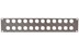 Show details for frontplaat 19inch 2HE-U gaten 24x XLR-D- staal zwart (tbv U-bar) Picture of frontplaat 19inch 2HE-U gaten 24x XLR-D- staal zwart (tbv U-bar)
