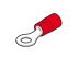 Toon details voor ringkabelschoen geisoleerd 0.25-1.5mm2 rood M3.5 L=20.2 PC-V0 VPE100 Afbeelding van ringkabelschoen geisoleerd 0.25-1.5mm2 rood M3.5 L=20.2 PC-V0 VPE100