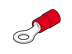 Toon details voor ringkabelschoen geisoleerd 0.25-1.5mm2 rood M8 PVC VPE100 Afbeelding van ringkabelschoen geisoleerd 0.25-1.5mm2 rood M8 PVC VPE100