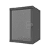 Toon details voor wandkast 19inch 12HE d600 Qrack-3 met glasdeur zwart Afbeelding van wandkast 19inch 12HE d600 Qrack-3 met glasdeur zwart