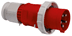 Toon details voor CEE steker 5p 125A 400V 6h rood IP67 Bals schroef Afbeelding van CEE steker 5p 125A 400V 6h rood IP67 Bals schroef
