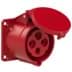 Toon details voor CEE wcd-inbouwRecht 4p  32A 400V 6h rood 70x70mm IP44 PCE Afbeelding van CEE wcd-inbouwRecht 4p  32A 400V 6h rood 70x70mm IP44 PCE