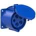 Toon details voor CEE wcd-inbouwRecht 5p  32A 230V 9h blauw 70x70mm IP44 PCE Afbeelding van CEE wcd-inbouwRecht 5p  32A 230V 9h blauw 70x70mm IP44 PCE