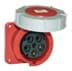 Zeige Details für CEE wcd-inbouwRecht 5p  63A 400V 6h rood 100x107mm IP67 PCE Bild von CEE wcd-inbouwRecht 5p  63A 400V 6h rood 100x107mm IP67 PCE