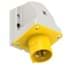 Toon details voor CEE toestel-opbouw 3p  16A 110V 4h geel IP44 M25 PCE Afbeelding van CEE toestel-opbouw 3p  16A 110V 4h geel IP44 M25 PCE