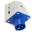 Toon details voor CEE toestel-opbouw 3p  16A 230V 6h blauw IP44 M25 PCE Afbeelding van CEE toestel-opbouw 3p  16A 230V 6h blauw IP44 M25 PCE