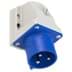 Toon details voor CEE toestel-opbouw 3p  32A 230V 6h blauw IP44 M25  PCE Afbeelding van CEE toestel-opbouw 3p  32A 230V 6h blauw IP44 M25  PCE