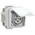 Toon details voor CEE wcd-inbouwMuur 5p  32A 400V 6h IP44 +inbouwdoos PCE Afbeelding van CEE wcd-inbouwMuur 5p  32A 400V 6h IP44 +inbouwdoos PCE