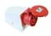 Toon details voor CEE wcd-doorvoer 5p  16A 400V 6h rood IP44 PCE Afbeelding van CEE wcd-doorvoer 5p  16A 400V 6h rood IP44 PCE