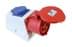 Toon details voor CEE wcd opbouw 5p  32A 400V 6h rood IP44 + schuko 2p+ra PCE Afbeelding van CEE wcd opbouw 5p  32A 400V 6h rood IP44 + schuko 2p+ra PCE