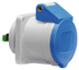 Toon details voor CEE wcd-inbouwRecht 3p  16A 230V 6h blauw 62x62mm IP44 Bals QuickConne Afbeelding van CEE wcd-inbouwRecht 3p  16A 230V 6h blauw 62x62mm IP44 Bals QuickConne
