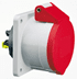 Toon details voor CEE wcd-inbouwRecht 4p  16A 400V 6h rood 72x65mm IP44 Bals QuickConnec Afbeelding van CEE wcd-inbouwRecht 4p  16A 400V 6h rood 72x65mm IP44 Bals QuickConnec