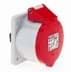 Toon details voor CEE wcd-inbouwRecht 5p  16A 400V 6h rood 72x65mm IP44 Bals schroef Afbeelding van CEE wcd-inbouwRecht 5p  16A 400V 6h rood 72x65mm IP44 Bals schroef