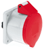 Toon details voor CEE wcd-inbouwRecht 4p  32A 400V 6h rood 75x75mm IP44 Bals schroef Afbeelding van CEE wcd-inbouwRecht 4p  32A 400V 6h rood 75x75mm IP44 Bals schroef
