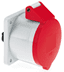 Toon details voor CEE wcd-inbouwRecht 5p  32A 400V 6h rood 75x75mm IP44 Bals schroef Afbeelding van CEE wcd-inbouwRecht 5p  32A 400V 6h rood 75x75mm IP44 Bals schroef