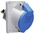 Toon details voor CEE wcd-inbouwSchuin 3p  16A 230V 6h blauw 74x62mm IP44 Bals QuickConn Afbeelding van CEE wcd-inbouwSchuin 3p  16A 230V 6h blauw 74x62mm IP44 Bals QuickConn