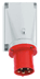 Toon details voor CEE toestel-doorvoer 5p  63A 400V 6h rood IP44 Bals schroef Afbeelding van CEE toestel-doorvoer 5p  63A 400V 6h rood IP44 Bals schroef