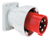 Toon details voor CEE toestel-inbouwSchuin 5p  63A 400V 6h rood 107x100 IP67 Bals screw Afbeelding van CEE toestel-inbouwSchuin 5p  63A 400V 6h rood 107x100 IP67 Bals screw