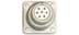Toon details voor chassis w/out nut 17P female nickel Afbeelding van chassis w/out nut 17P female nickel