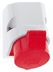 Toon details voor CEE wcd-doorvoer 4p  16A 400V 6h rood IP44 Bals QuickConnect Afbeelding van CEE wcd-doorvoer 4p  16A 400V 6h rood IP44 Bals QuickConnect