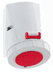 Toon details voor CEE wcd-doorvoer 5p  16A 400V 6h rood IP67 Bals schroef Afbeelding van CEE wcd-doorvoer 5p  16A 400V 6h rood IP67 Bals schroef