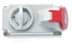 Toon details voor CEE wcd-doorvoer 5p  16A 400V 6h rood IP44 +schakelaar Bals Afbeelding van CEE wcd-doorvoer 5p  16A 400V 6h rood IP44 +schakelaar Bals