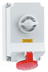 Toon details voor CEE wcd-doorvoer 5p  63A 400V 6h rood IP44+schakelaar Bals Afbeelding van CEE wcd-doorvoer 5p  63A 400V 6h rood IP44+schakelaar Bals