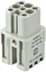 Zeige Details für Han  3A insert D 8p female Quick-Lock Bild von Han  3A insert D 8p female Quick-Lock