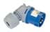 Toon details voor CEE steker 3p  16A 230V 6h blauw IP44 haaks PCE Afbeelding van CEE steker 3p  16A 230V 6h blauw IP44 haaks PCE