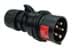 Toon details voor CEE steker 5p  16A 400V 6h zwart IP44 PCE Afbeelding van CEE steker 5p  16A 400V 6h zwart IP44 PCE