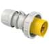 Toon details voor CEE steker 3p  32A 110V 4h geel IP67 PCE Afbeelding van CEE steker 3p  32A 110V 4h geel IP67 PCE