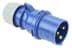 Toon details voor CEE steker 3p  32A 230V 6h blauw IP44 PCE Afbeelding van CEE steker 3p  32A 230V 6h blauw IP44 PCE