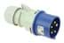Toon details voor CEE steker 5p  32A 230V blauw 9h IP44 PCE Afbeelding van CEE steker 5p  32A 230V blauw 9h IP44 PCE
