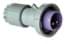 Toon details voor CEE steker 2p  16A  24V paars IP44 PCE Afbeelding van CEE steker 2p  16A  24V paars IP44 PCE