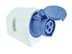 Toon details voor CEE wcd-opbouw 3p  16A 230V 6h blauw/grijs IP44 M25 PCE Afbeelding van CEE wcd-opbouw 3p  16A 230V 6h blauw/grijs IP44 M25 PCE