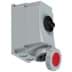 Show details for CEE wcd-opbouw 5p  63A 400V 6h rood IP67 M40(2xM32)+schakelaar PCE Picture of CEE wcd-opbouw 5p  63A 400V 6h rood IP67 M40(2xM32)+schakelaar PCE