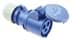 Toon details voor CEE koppeling 3p  16A 230V 6h blauw IP44 PCE Afbeelding van CEE koppeling 3p  16A 230V 6h blauw IP44 PCE
