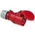 Show details for CEE koppeling 4p  16A 400V 6h rood IP44 PCE Picture of CEE koppeling 4p  16A 400V 6h rood IP44 PCE