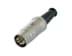 Toon details voor DIN 5p steker metaal male nikkel behuizing zilver contacten Afbeelding van DIN 5p steker metaal male nikkel behuizing zilver contacten