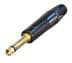 Toon details voor jack 6,3mm profi steker 2-polig zwart goud Afbeelding van jack 6,3mm profi steker 2-polig zwart goud