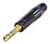 Toon details voor jack 6,3mm profi steker 3-polig zwart goud Afbeelding van jack 6,3mm profi steker 3-polig zwart goud