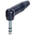 Toon details voor jack 6,3mm profi steker haaks 3-polig zwart nikkel Afbeelding van jack 6,3mm profi steker haaks 3-polig zwart nikkel