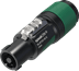 Toon details voor speakON 4-polig steker XX tule groen kd= 6-12mm BULK Afbeelding van speakON 4-polig steker XX tule groen kd= 6-12mm BULK