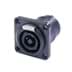 Toon details voor speakON 4-polig chassis metaal fem. zwart Afbeelding van speakON 4-polig chassis metaal fem. zwart