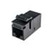 Show details for keystone RJ45/RJ45 CAT6A UTP zwart SCP Picture of keystone RJ45/RJ45 CAT6A UTP zwart SCP