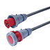 Toon details voor verlengkabel H07RNF 10mm2 CEE 5 pin 63A 400V rood Bals 15m Afbeelding van verlengkabel H07RNF 10mm2 CEE 5 pin 63A 400V rood Bals 15m