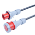 Toon details voor verlengkabel Alukaflex rubber 16mm2 CEE 5 pin 63A 400V rood PCE 15m Afbeelding van verlengkabel Alukaflex rubber 16mm2 CEE 5 pin 63A 400V rood PCE 15m