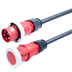 Toon details voor verlengkabel H07RNF 35mm2 CEE 5 pin 125A 400V rood Bals  2,5m Afbeelding van verlengkabel H07RNF 35mm2 CEE 5 pin 125A 400V rood Bals  2,5m